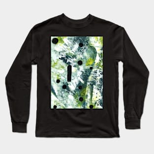 Art Acrylic artwork abstract Black Dots Long Sleeve T-Shirt